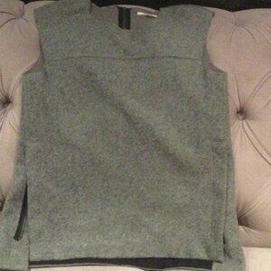 Madewell Structured Tunic In Grey Wool Xs